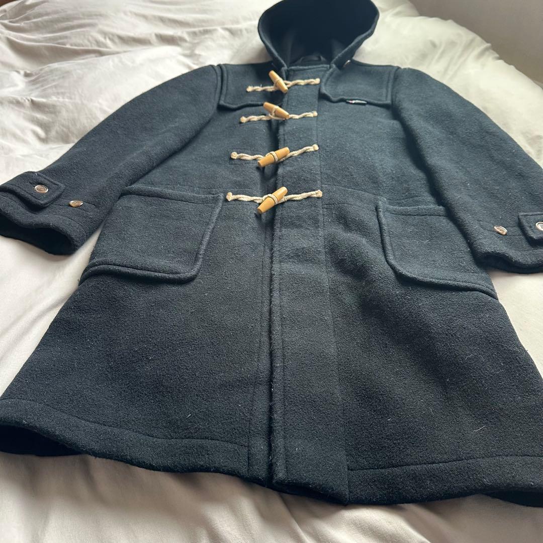 美品☆グローバーオール/ダッフルコート/MEN'S BIGI/ブラック/英国製