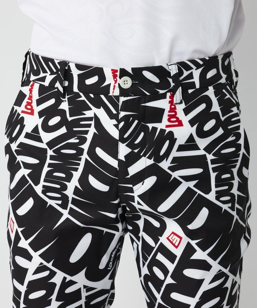 ★新品★ラウドマウスゴルフ★ストレッチツイル柄パンツ★XL★フローウィングラウド