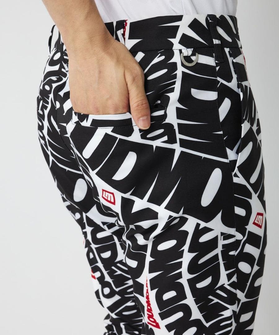 ★新品★ラウドマウスゴルフ★ストレッチツイル柄パンツ★XL★フローウィングラウド