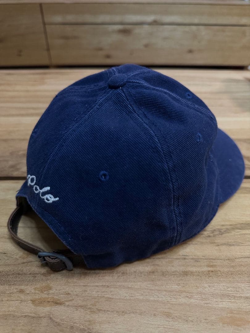 【POLO RALFH LAUREN】コーデュロイ　キャップ　フリー　ネイビー