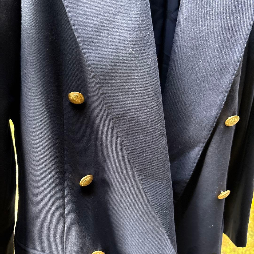 バーバリー　ブレザー　ダブル　濃紺　9AR Burberry カシミヤ混