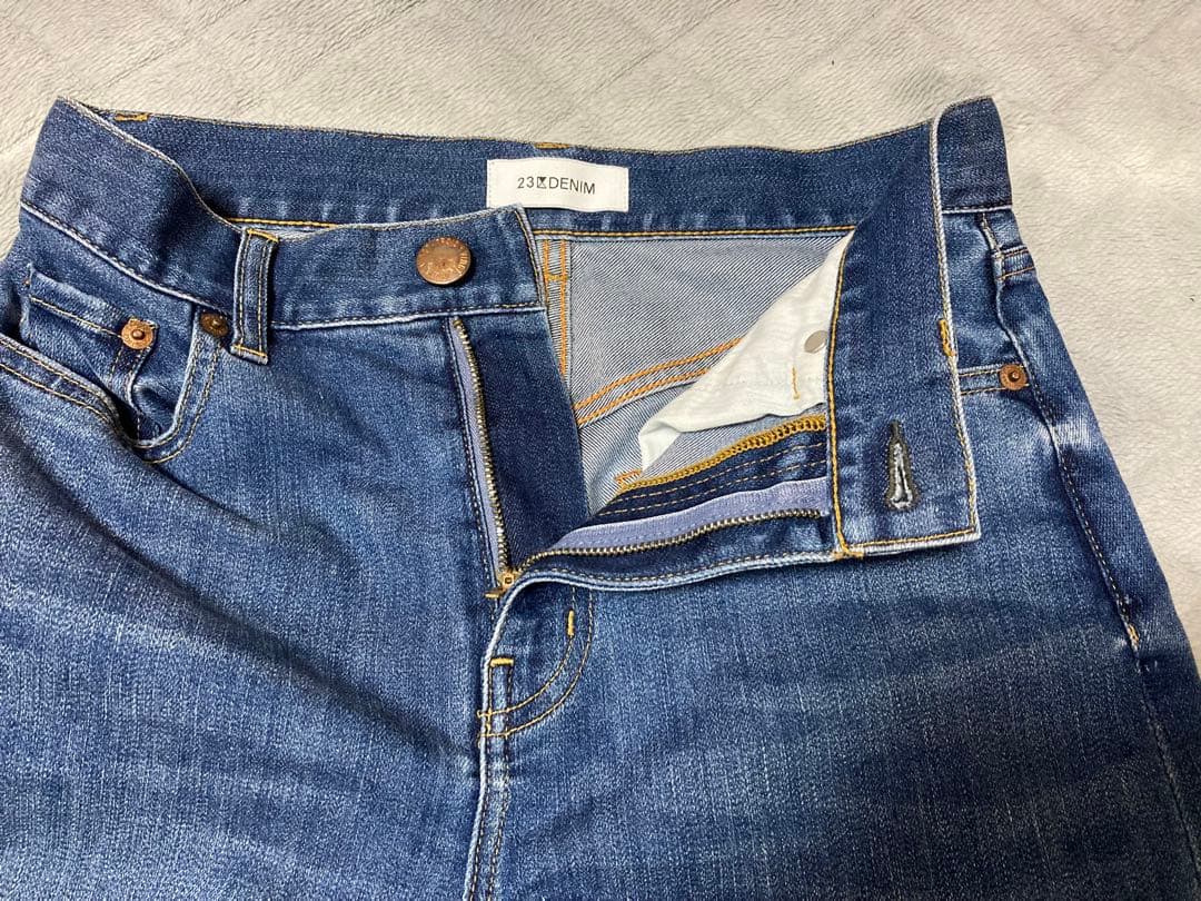 【接触冷感】23区DENIM サマー ストレート ワイドパンツ size34