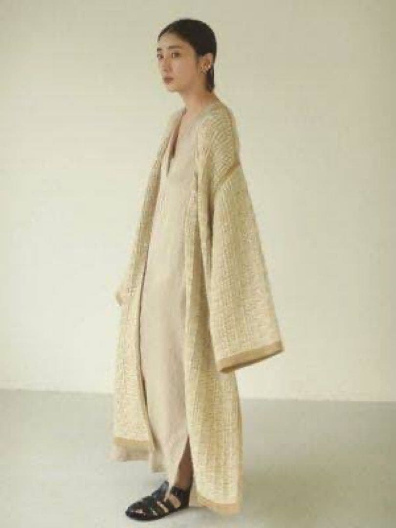 新品未着用♡TODAYFUL ニットジャガード ガウン　38
