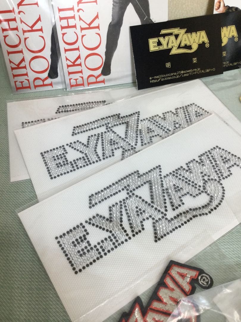 矢沢永吉 グッズ SET ステッカー ワッペン シール 等　E.YAZAWA