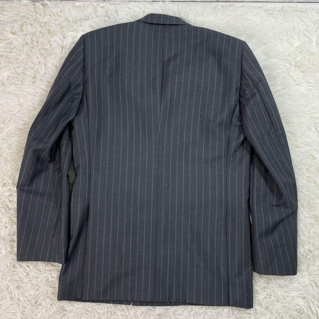 ダンヒル ダブルスーツ グレー ストライプ 菅田将暉