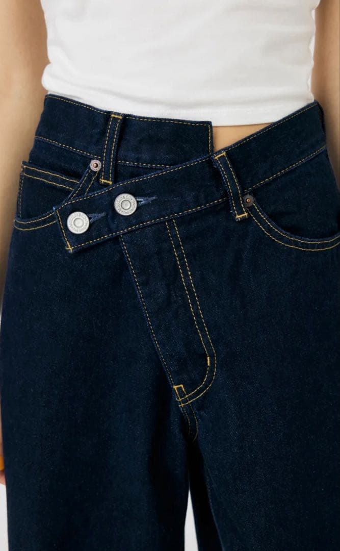 MOUSSYCROSS WAISTWIDE ストレートマウジーサイズ0美品