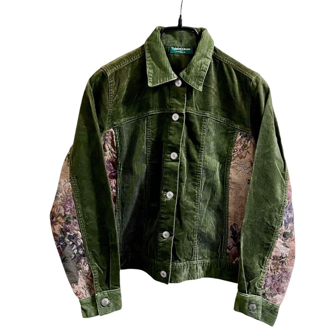 90s ゴブラン タペストリー パッチワークJKT ArtWear 花柄