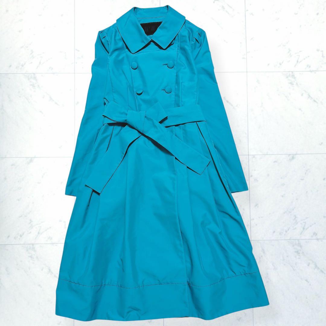 TO BE CHIC スプリングコート 撥水加工 ターコイズ 大きいサイズ 46