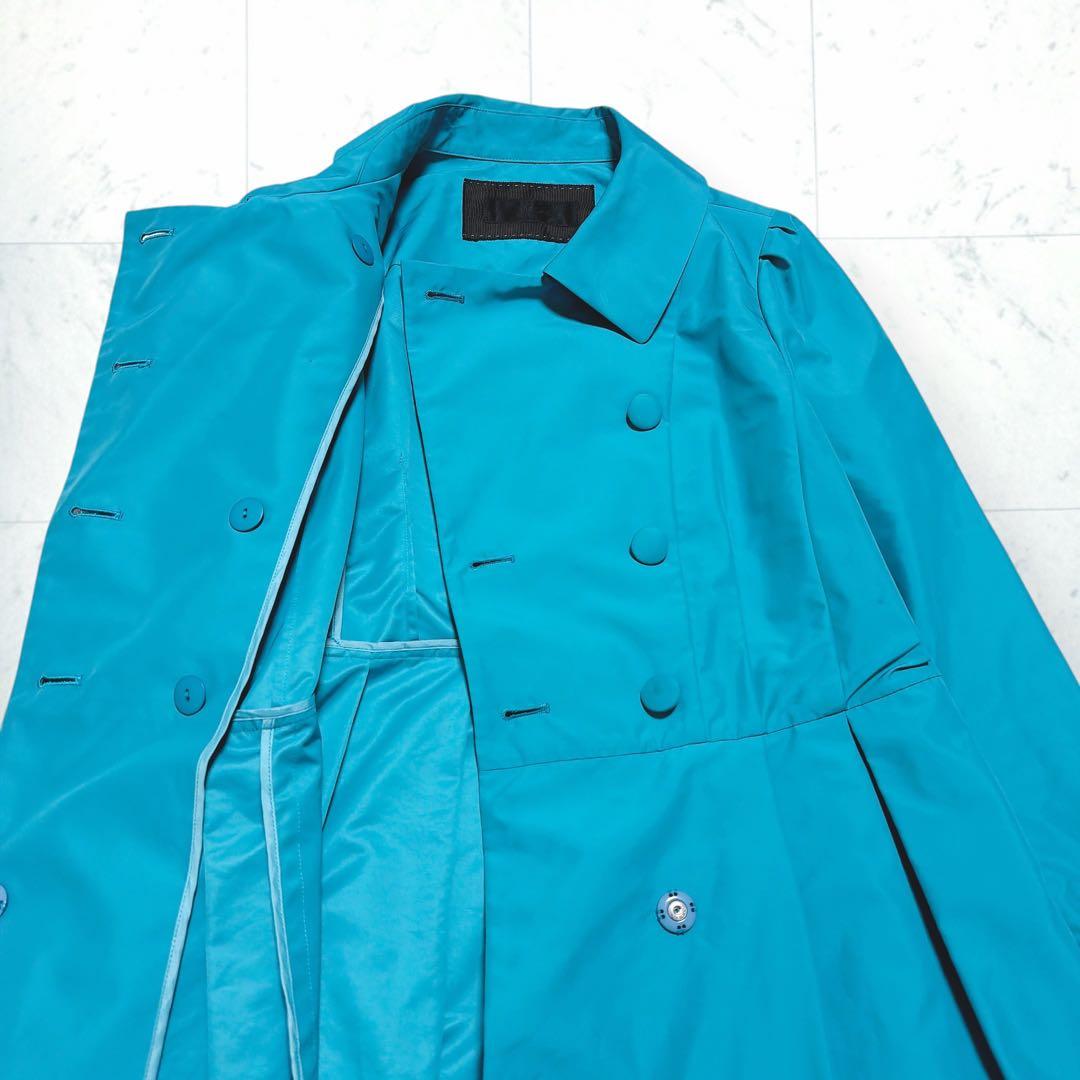 TO BE CHIC スプリングコート 撥水加工 ターコイズ 大きいサイズ 46