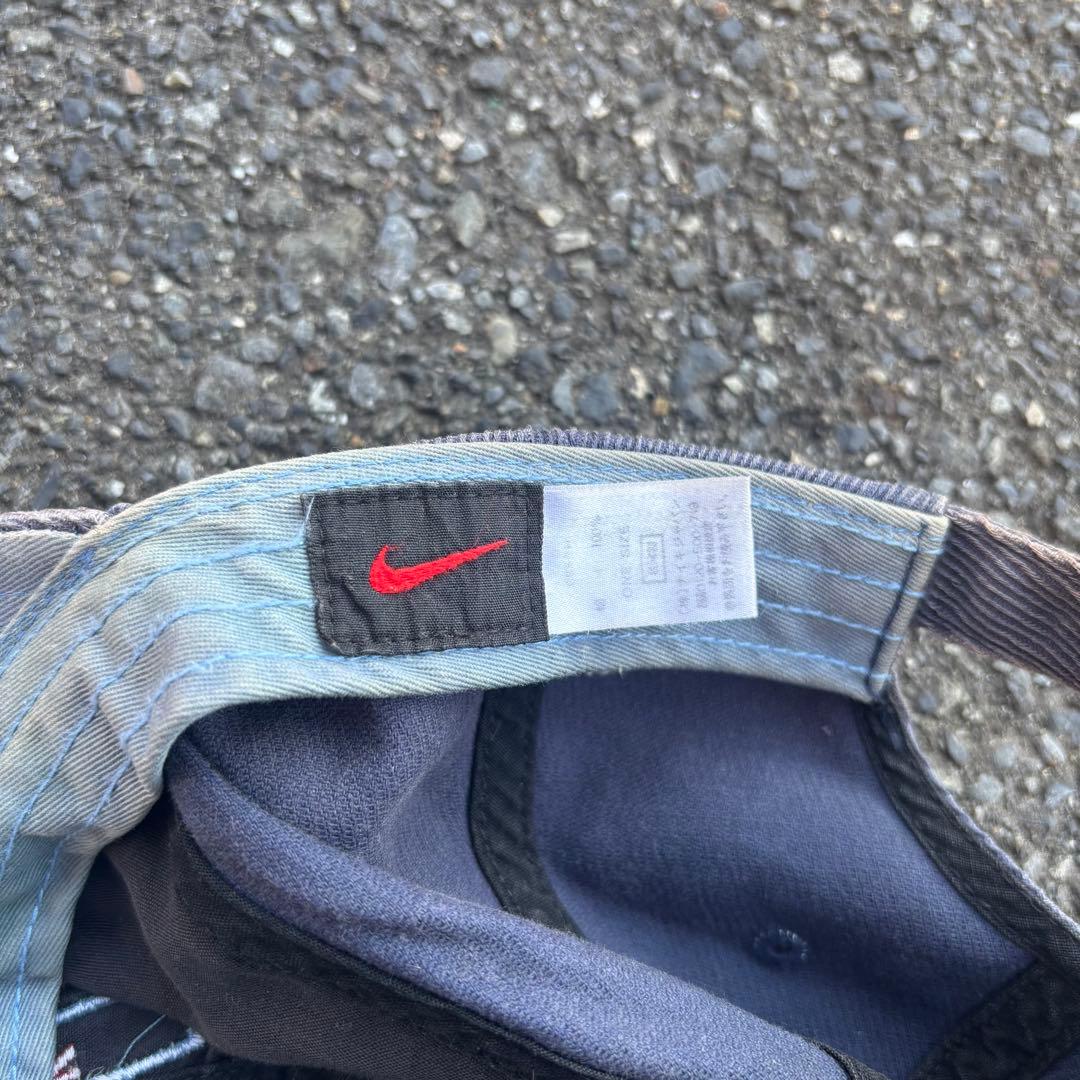 90s nike 鬼フェード コーデュロイ Nロゴ チビスウォッシュ キャップ