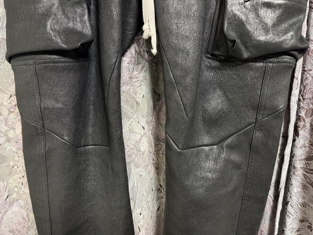 k*a様 Rick Owens 2025 F/W期 ガスマスク レザーパンツ