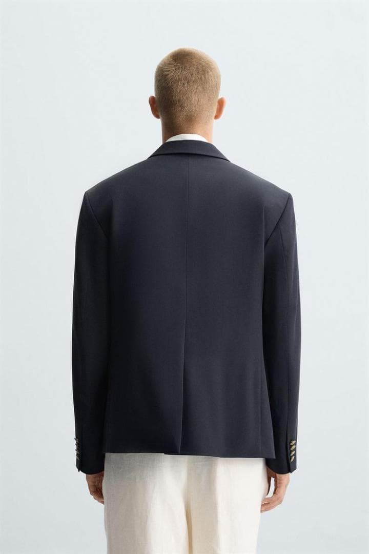 ZARA ザラ ダブルブレストブレザー EU46