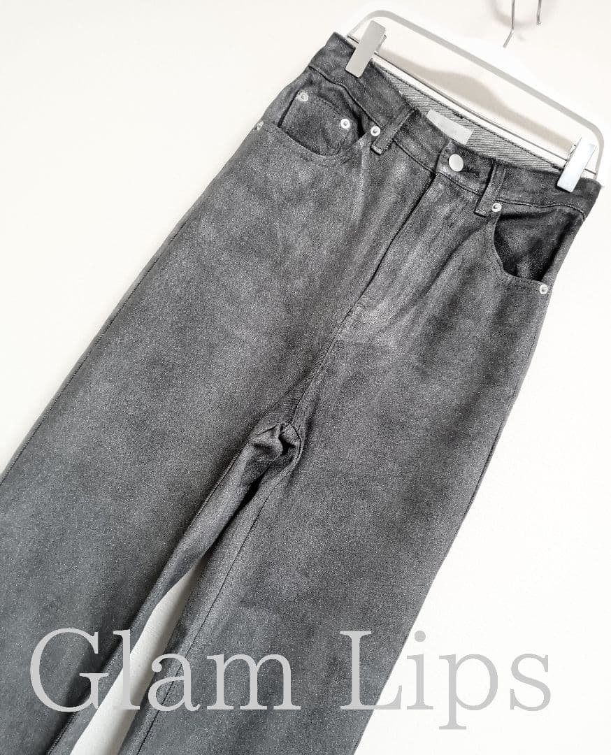 パンツ Glam Lips Spray Foil WIDE DENIM