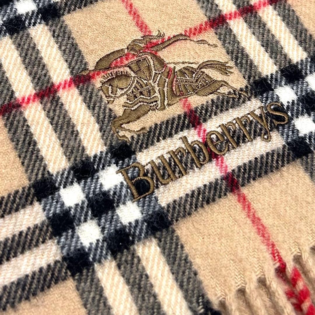 美品 BURBERRY ブランケット ノバチェック 大判 ストール マフラー