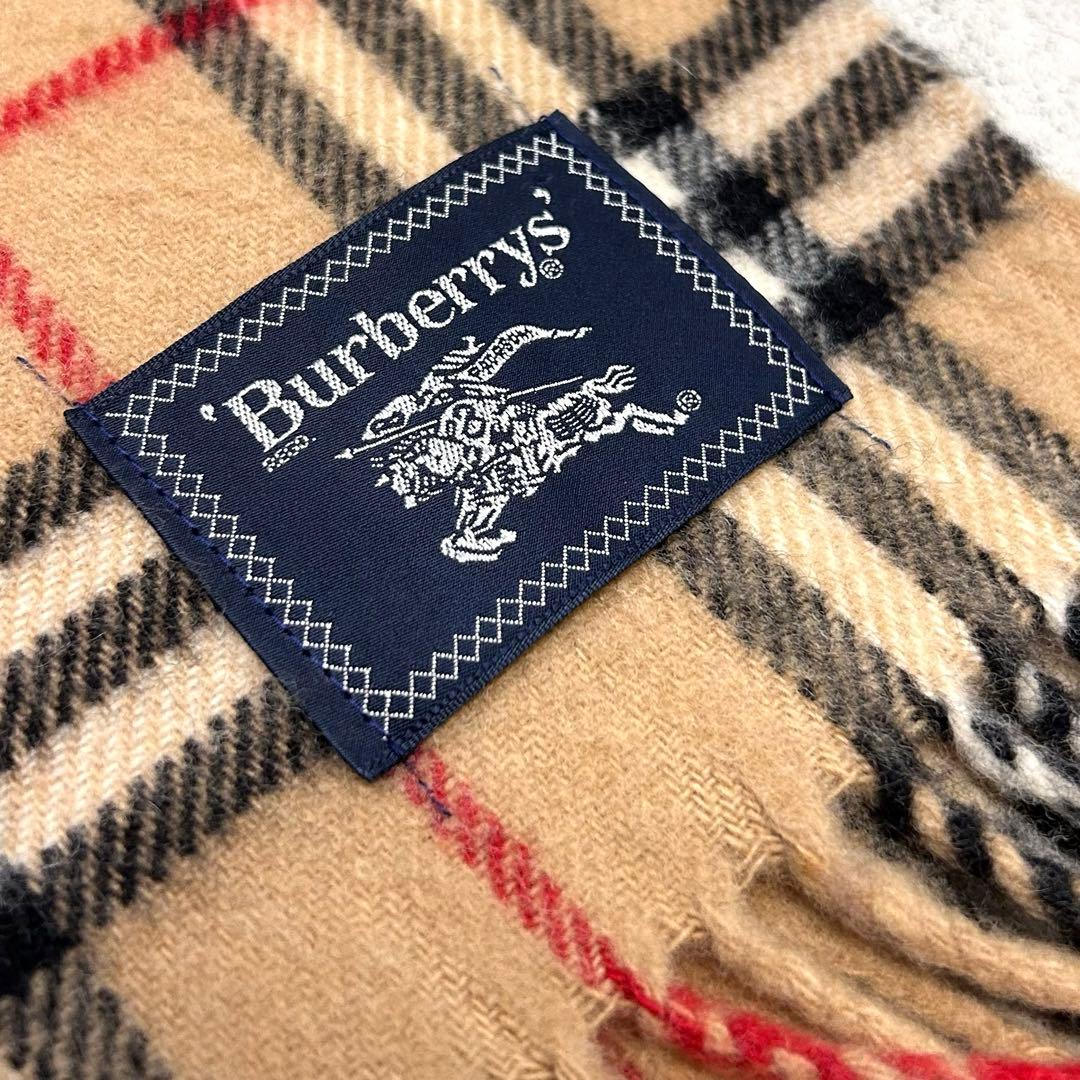 美品 BURBERRY ブランケット ノバチェック 大判 ストール マフラー