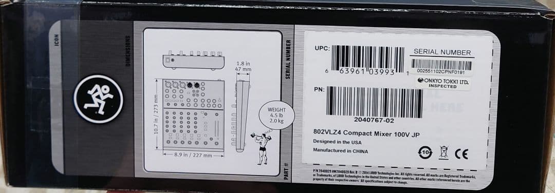 ★MACKIE 802VLZ4 アナログミキサー