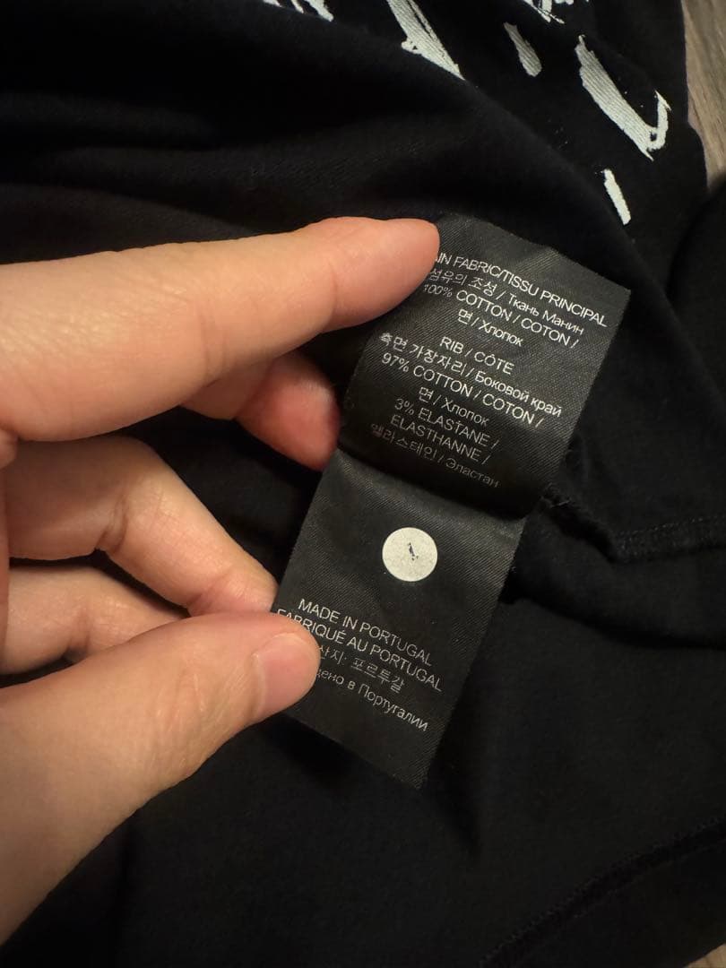 【超美品】VETEMENTS ワールドツアー Tシャツ メンズ　ブラックXS
