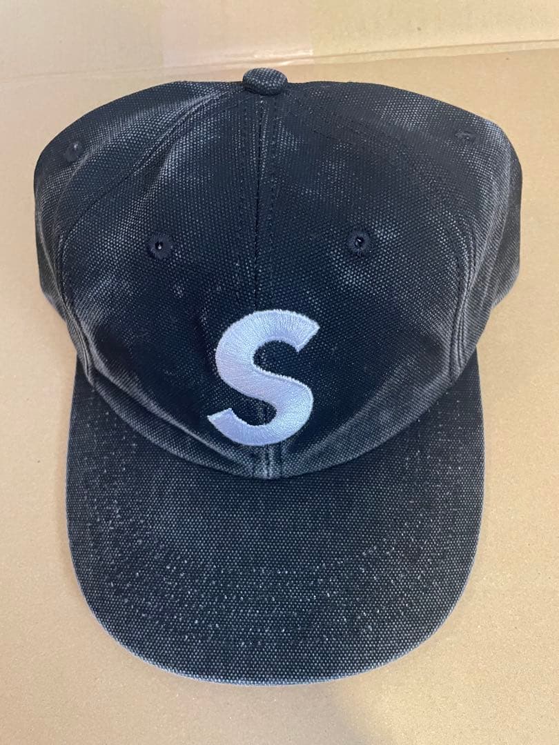 帽子 supremePigmentCoatedCanvas S Logo 6Panel
