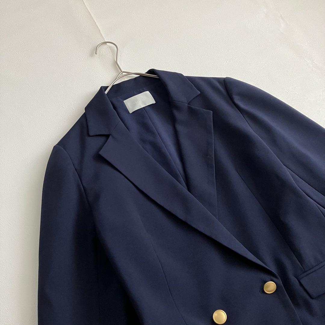 【美品】CELFORD 2WAYメタルボタンジャケット　ネイビー　36