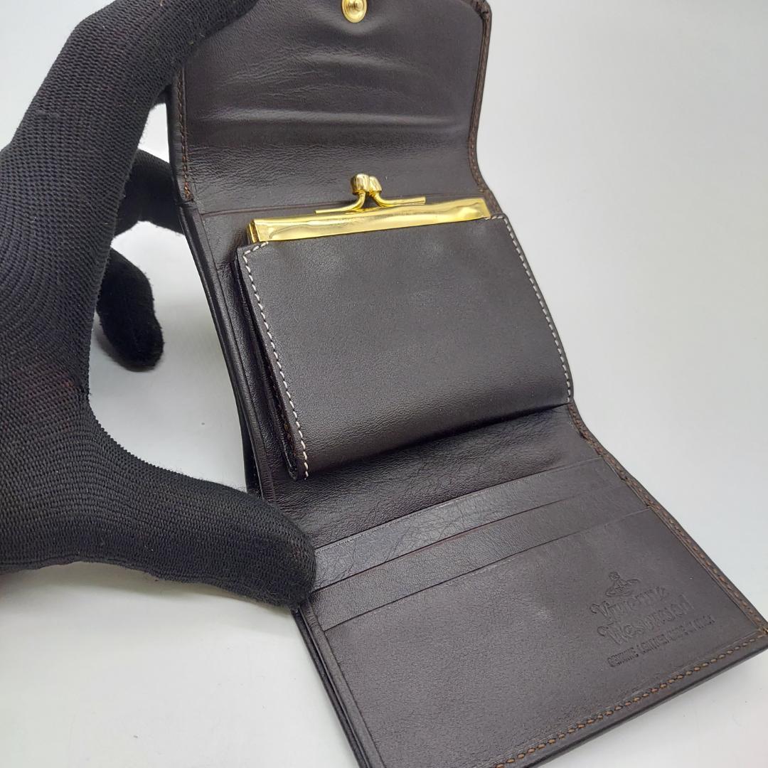 美品　ヴィヴィアンウエストウッド　三つ折り財布　チェック柄
