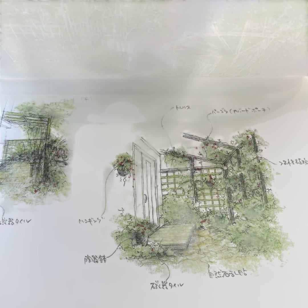 【美品】EXTERIOR & GARDEN デザイン アイデア スケッチ集