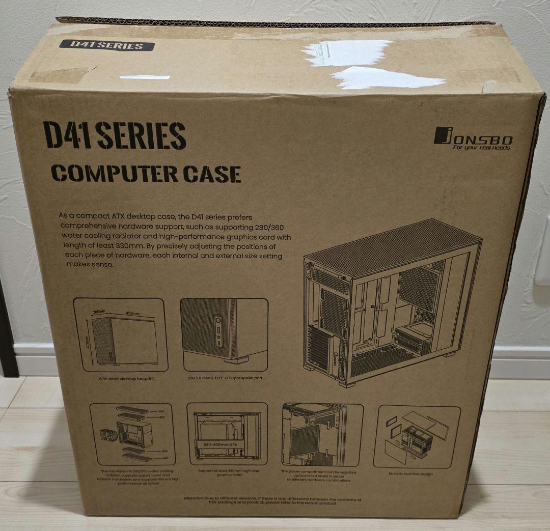 PCケース(自作PC用) JONSBO D41 MESH SCREEN Black