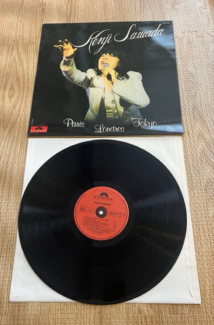 沢田研二　Paris Londres Tokyo LPレコード レトロ