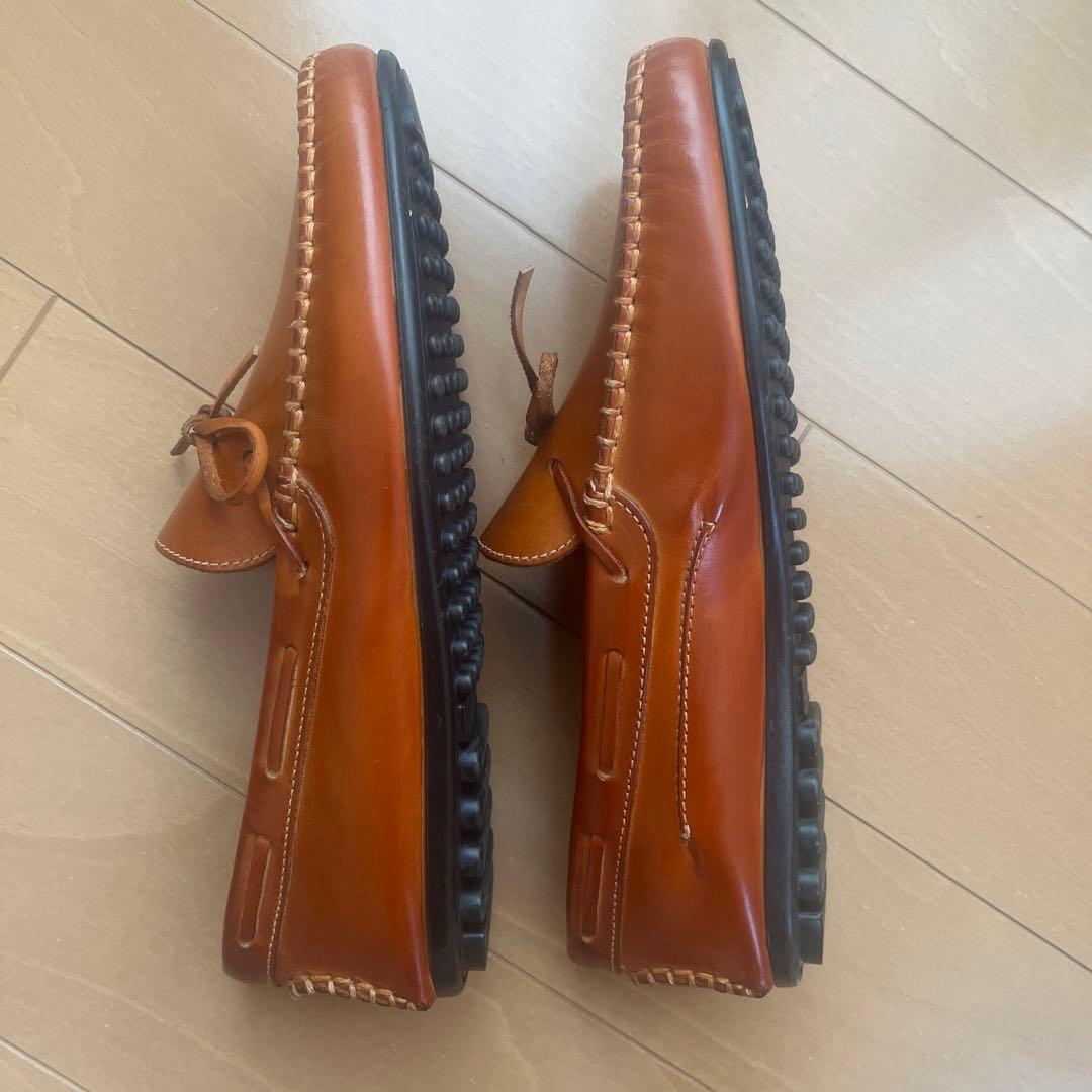 【未使用品】ダニエル レポリ　デッキシューズ　25.5cm 　オレンジ