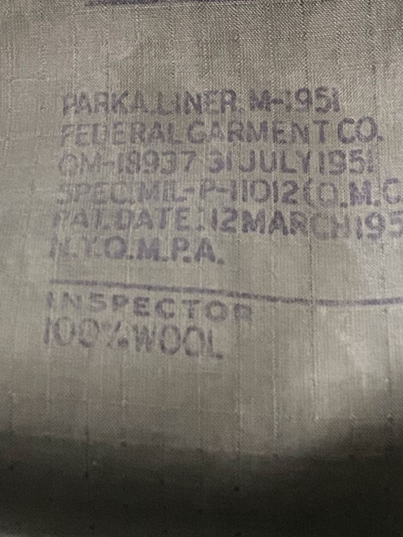 米軍実物　M-1951 フィッシュテールパーカ《極美品》