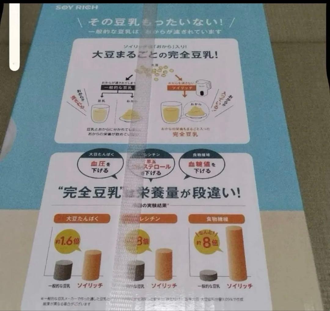 ちゃい【新品未開封】ソイリッチ　SOY RICH 完全豆乳メーカー