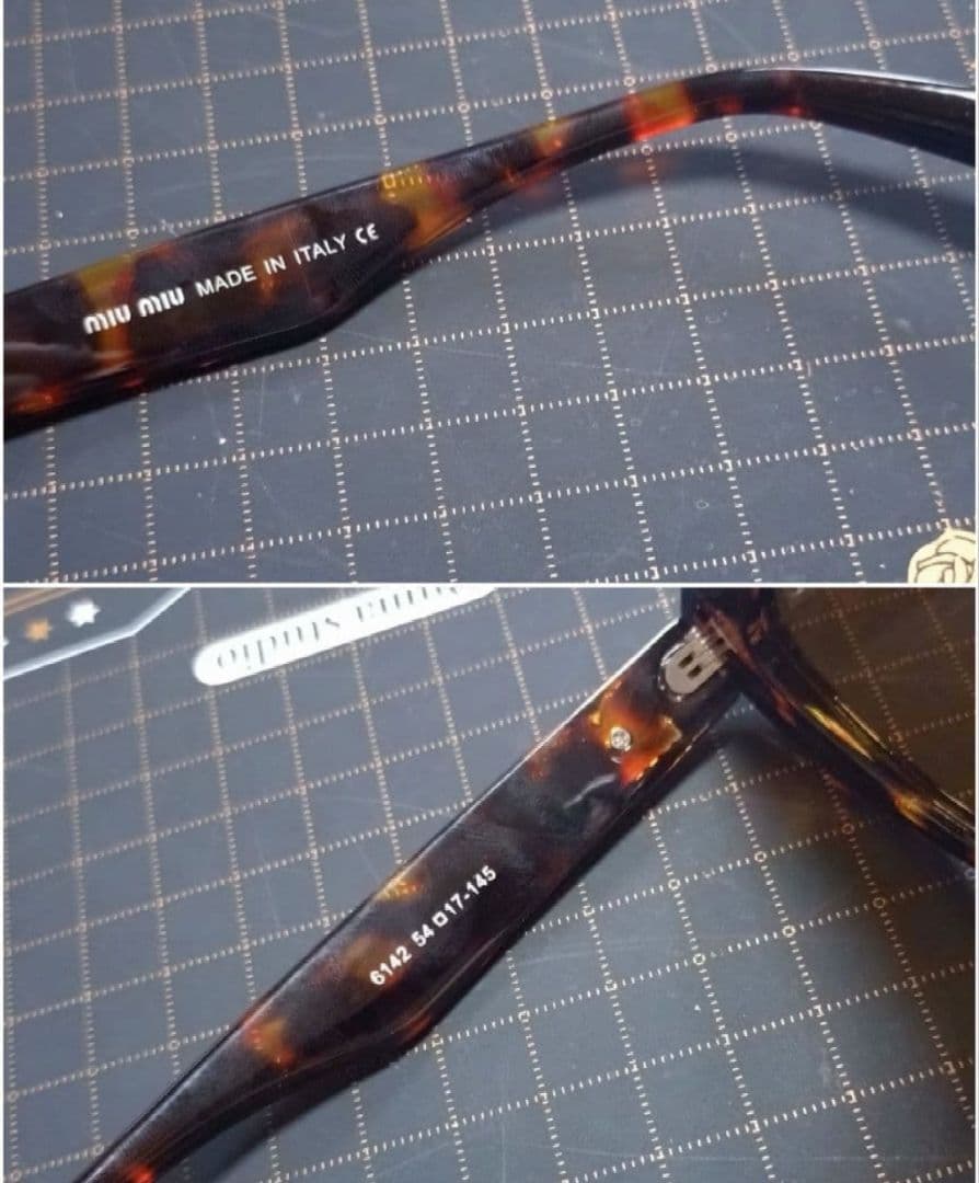 最終価格！miu miu キャットアイ サングラスべっ甲ブラウン