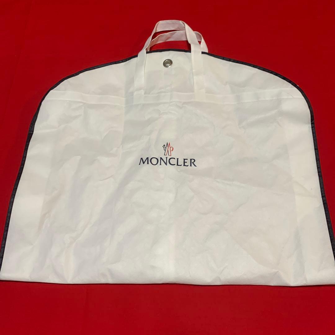 MONCLER ガーメントバッグ 2枚＆ホワイトハンガー3本、パンツハンガー3本