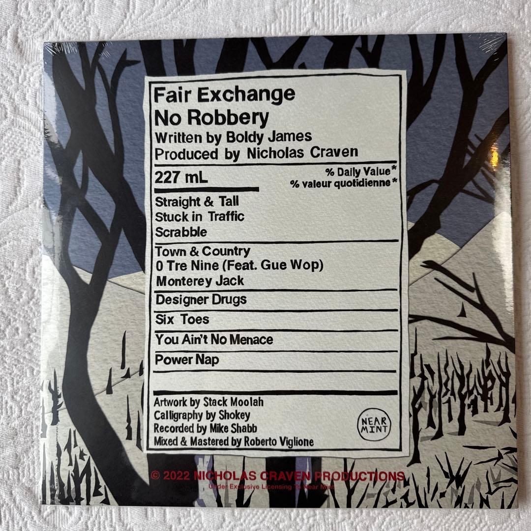 Fair Exchange No Robbery LP 未開封