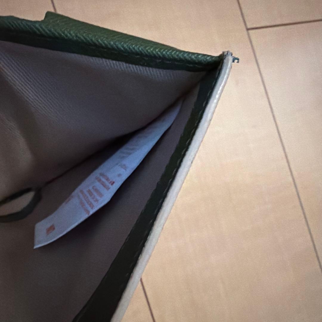 marni グリーン　レザー製2つ折りウォレット