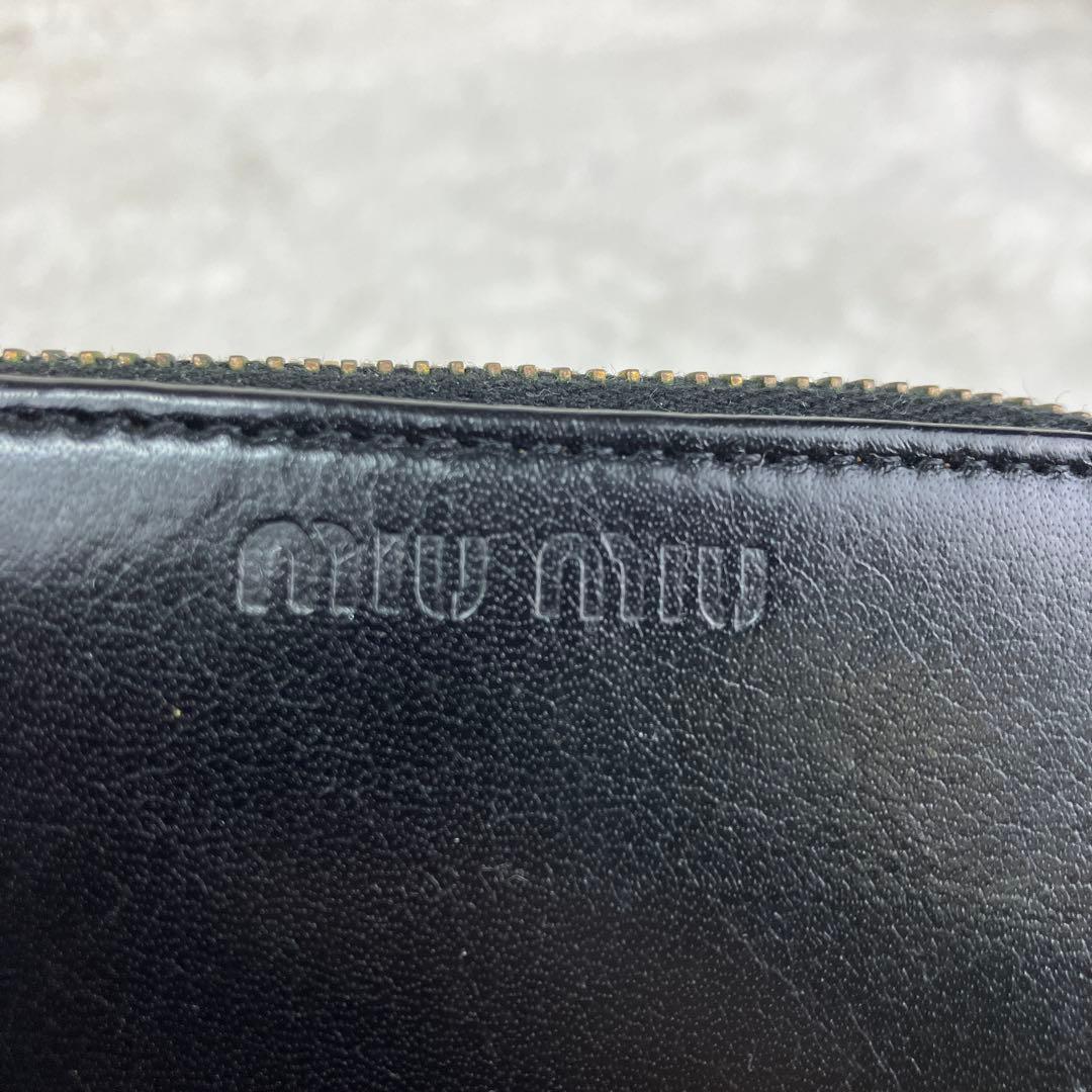 miumiu ミュウミュウarchive wallet ケース　99s 黒