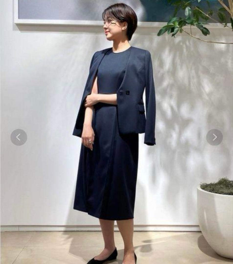【本日限定】エストネーション COLUMN ノーカラーVジャケット定価4.8万