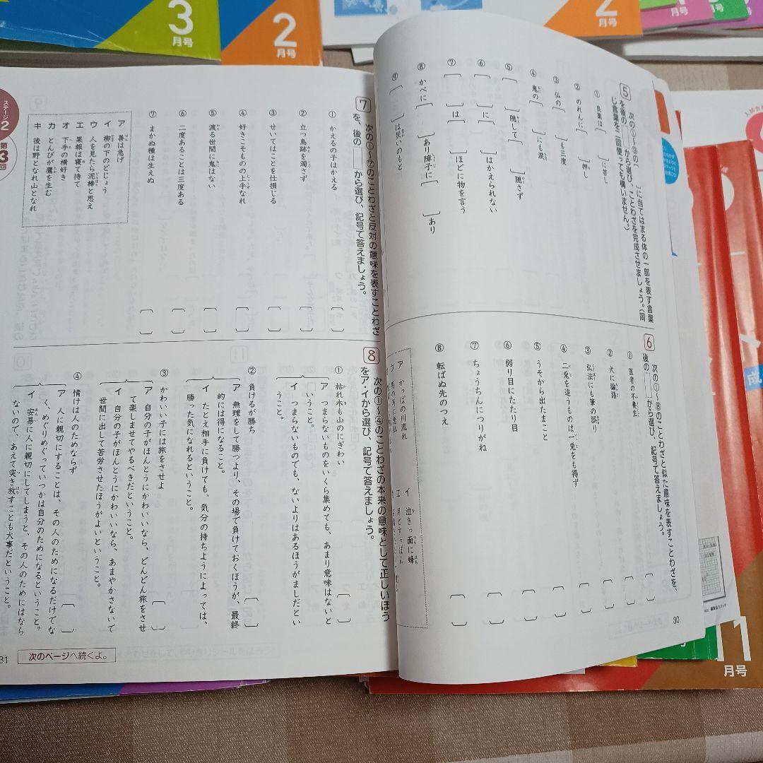 中学入試 実戦テキスト & 攻略ワーク セット6年　進研ゼミ考えるプラス中学受験