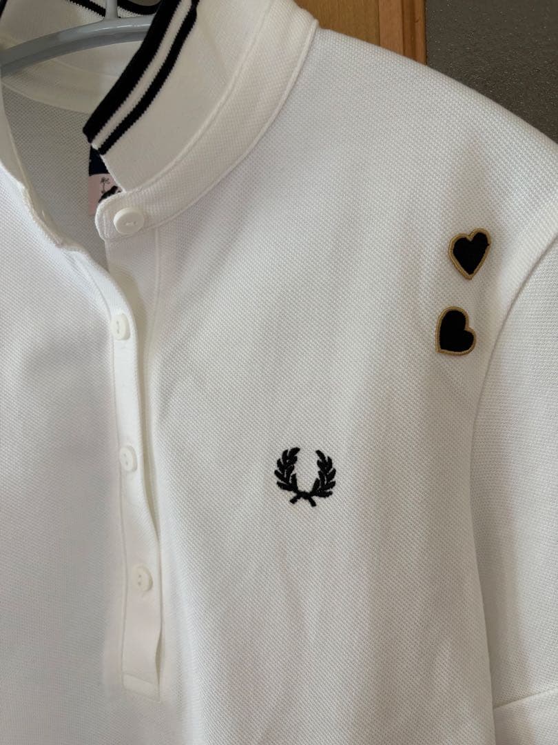 新品未使用　FRED PERRY ホワイトポロシャツ L