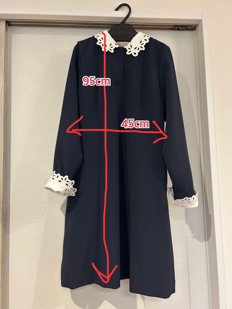 【送料込み】【値下げ】chestyネイビーワンピース