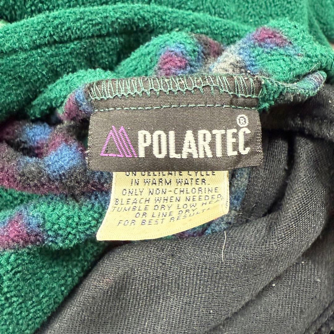 90's USA製エディーバウアープルオーバーフリースジャケットPOLARTEC
