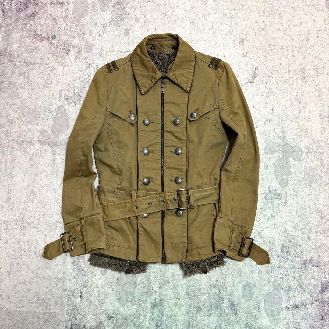 ジャケット・アウター archive PPFM fur napoleon jacket y2k M