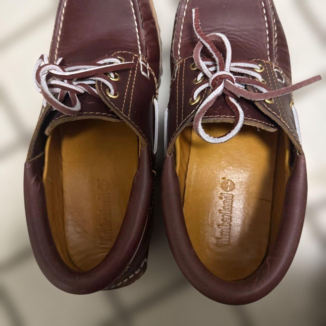 【未使用級】 Timberland デッキシューズ 3Eye 26cm モカシン