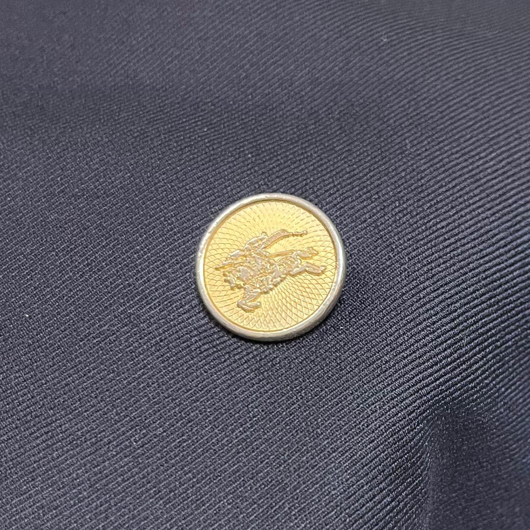 Burberrys 毛 カシミヤ 紺ブレ 金ボタン ダブルテーラードジャケット