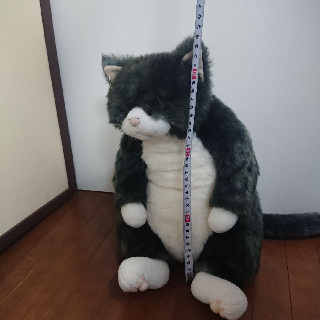カドリーcuddly　猫型ぬいぐるみ グレーとホワイト