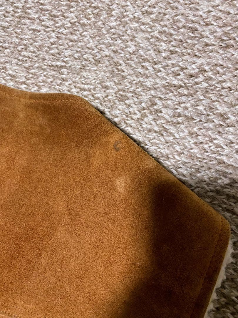 ★雰囲気抜群‼️USA製★70s Sears ボア付き スウェード ベスト L‼️