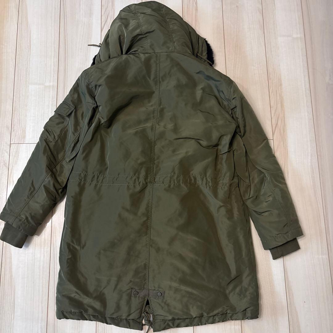 GAP ボア付きモッズコート Lサイズ カーキ