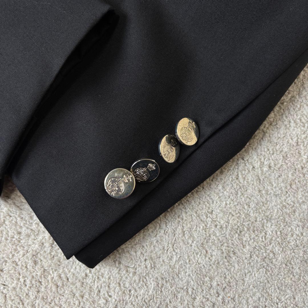 美品 ラルフローレンブラックレーベル テーラードジャケット 銀ボタン イタリア製