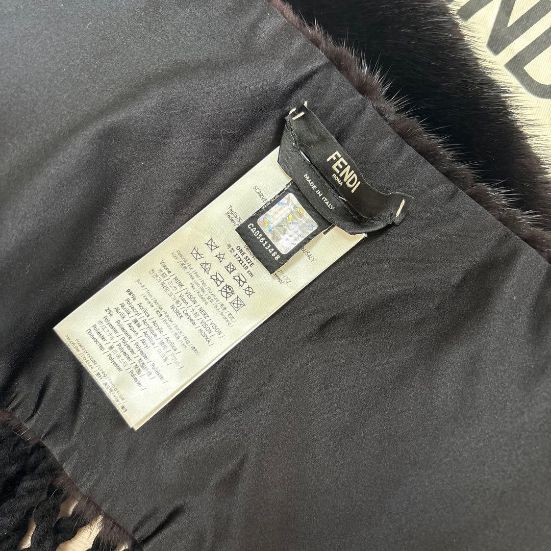 FENDI ROMAファー マフラー フェンディ ローマ
