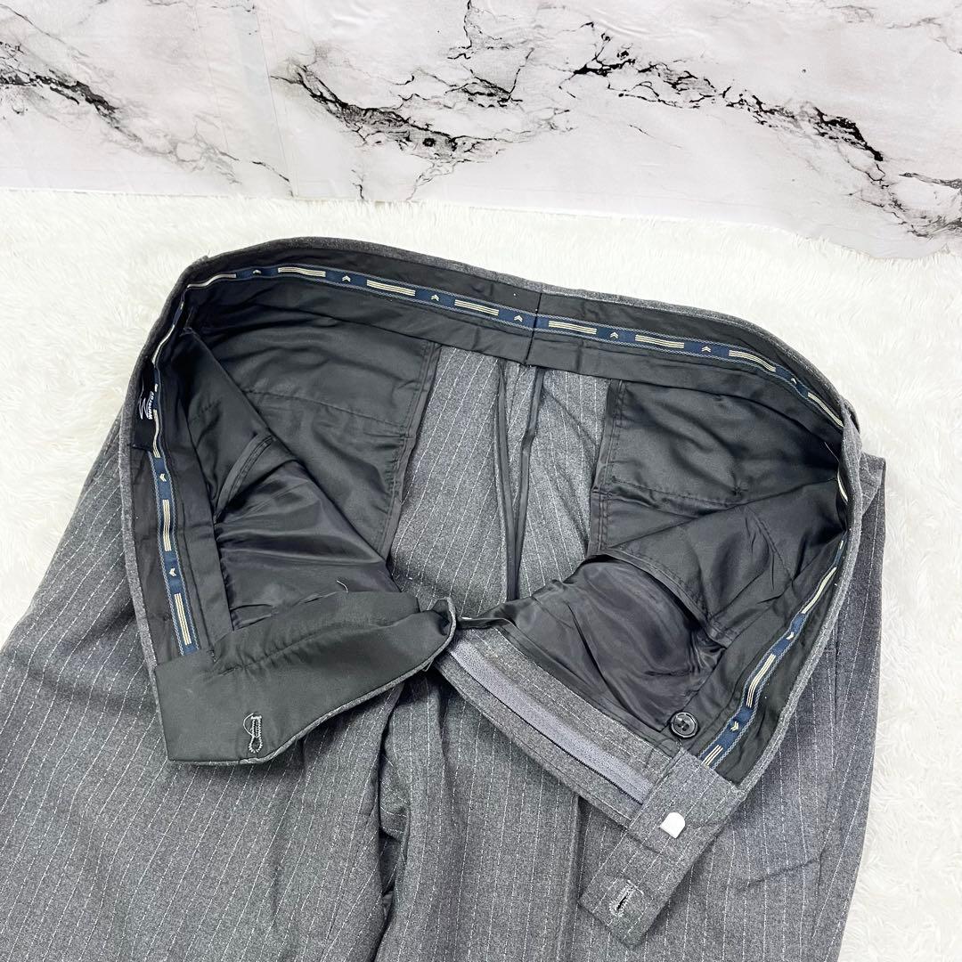 Wenergy グレー ストライプ スリーピーススーツ 3XL