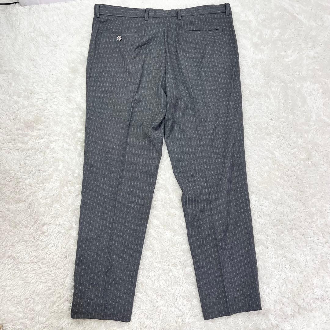 Wenergy グレー ストライプ スリーピーススーツ 3XL